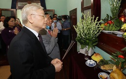 Tổng bí thư, Chủ tịch nước dâng hương tưởng niệm Chủ tịch Hồ Chí Minh