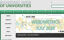 Cập nhật bảng xếp hạng Webometrics cho các đại học Việt Nam