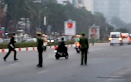 Xử lý tài xế xe máy lao theo đoàn xe phục vụ Đại hội Đảng XIII