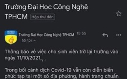 'Sinh viên HUTECH trở lại trường ngày 11-10' là tin giả