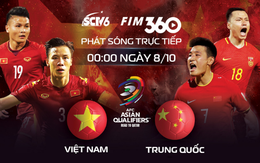 SCTV6 phát sóng trực tiếp trận Trung Quốc - Việt Nam thuộc Vòng loại 3 World Cup