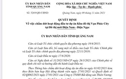 Quảng Nam chấm dứt dự án khu đô thị Vạn Phúc City