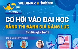 Mời tham gia buổi tư vấn trực tuyến 'Cơ hội vào đại học bằng thi đánh giá năng lực'