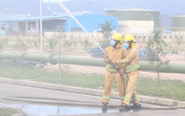 Nhà máy Nhiệt điện Vĩnh Tân 4 diễn tập xử lý sự cố tràn dầu