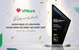 VPBank nhận giải thưởng 'Ngân hàng số sáng tạo nhất 2021'