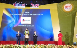 CJ Vina Agri được vinh danh tại giải thưởng top 500 doanh nghiệp lợi nhuận tốt nhất 2021