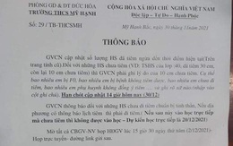 Thu hồi thông báo của trường học thông tin chưa tiêm vắc xin thì không được đến trường