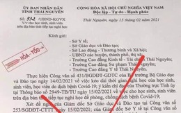 Giả danh chủ tịch UBND tỉnh đã nghỉ hưu ký văn bản cho học sinh nghỉ học vì COVID-19