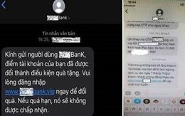 Người dùng dồn dập nhận tin nhắn ‘giả’ tên thương hiệu ngân hàng