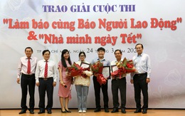 Trao giải cuộc thi Làm báo cùng báo Người Lao Động và Nhà mình ngày Tết