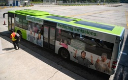 Singapore thử nghiệm xe buýt chạy bằng pin năng lượng Mặt trời