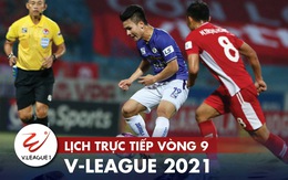 Lịch trực tiếp vòng 9 V-League: Quảng Ninh làm khách đến sân Hà Nội