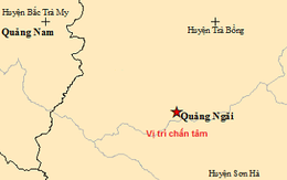 Liên tiếp xảy ra 2 trận động đất ở Quảng Ngãi