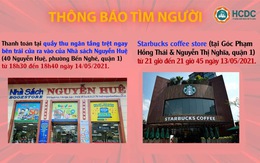 KHẨN: TP.HCM tìm người đến nhà sách Nguyễn Huệ và Starbucks quận 1