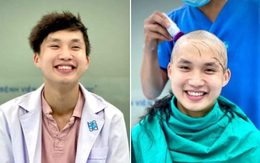 Bác sĩ trẻ cạo đầu trước khi vào tâm dịch: 'Có tóc hay không thì nụ cười vẫn tỏa nắng'