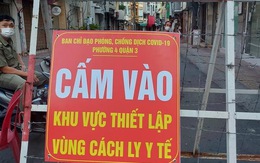 Phong tỏa đường Vườn Chuối và đường Nguyễn Thượng Hiền vì có 37 ca COVID-19