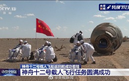 3 phi hành gia Trung Quốc trở về Trái đất sau 3 tháng 'trên trời'