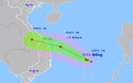 Áp thấp nhiệt đới trên Biển Đông hướng về các tỉnh Đà Nẵng - Bình Định