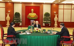 Tổng bí thư Nguyễn Phú Trọng dự cuộc gặp cấp cao Việt Nam - Campuchia - Lào