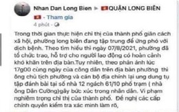 Bị 'tố' đánh bạc trong mùa dịch, chủ tịch phường ở Hà Nội khẳng định không vi phạm