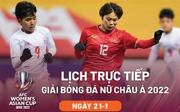 Lịch trực tiếp tuyển nữ Việt Nam gặp Hàn Quốc ở Giải châu Á 2022