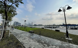 Hoàn thành cải tạo công viên bến Bạch Đằng, người dân có thêm không gian dạo phố ngắm sông