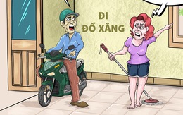 Xe cạn xăng rồi, ngày mai đi làm kiểu gì bà ơi!?