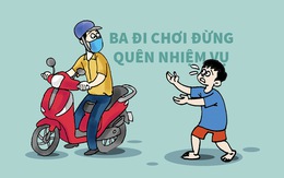 Ba đi chơi nhưng đừng quên nhiệm vụ đổ xăng