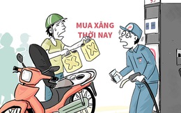 Mua xăng 3 lần 'đầy bình'