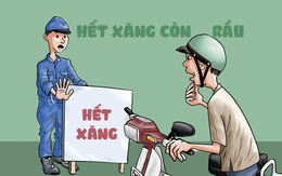 Hết xăng còn... rầu