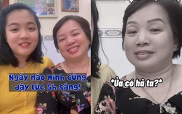 Con dâu làm mẹ chồng phì cười vì nói phét khi livestream