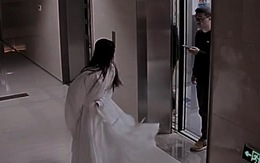 Thanh niên vội bấm thang máy từ chối khi 'ma nữ' xin đi cùng