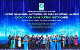Smarta IQ của Nutricare được vinh danh Thương hiệu quốc gia Việt Nam 2022