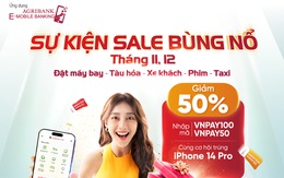 Cơ hội nhận iPhone 14 Pro khi giao dịch trên Agribank E-Mobile Banking