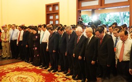 Lãnh đạo Đảng, Nhà nước và Quốc hội dâng hương, hoa cố Thủ tướng Võ Văn Kiệt
