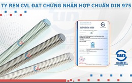 Hệ treo giá đỡ cơ điện - ty ren CVL đạt chứng nhận hợp chuẩn DIN 975