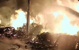 Cháy xưởng sản xuất pallet gỗ lúc rạng sáng, cảnh sát giải cứu 6 người