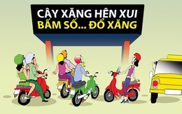 Cây xăng hên xui