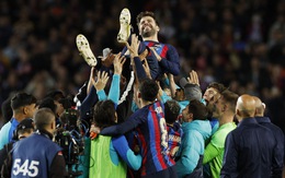 Hình ảnh trận đấu cuối cùng của Gerard Pique tại Camp Nou