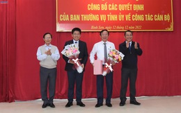 Quảng Ngãi có tân trưởng Ban Nội chính, tân giám đốc Sở Y tế