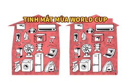 Tìm điểm khác biệt giữa 2 bức tranh World Cup trong 30 giây