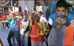 CĐV Ghana nhảy nhót vui mừng khi Uruguay bị loại khỏi World Cup 2022