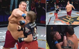 Trận đấu 'quái dị' giữa nữ võ sĩ nặng 60kg với nam võ sĩ 240kg