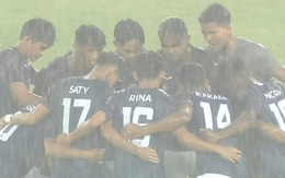 U23 Campuchia đại thắng U23 Brunei trong trận đấu bị hoãn gần 45 phút vì mưa