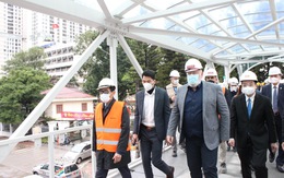 Phó chủ tịch Ủy ban châu Âu thăm công trường dự án metro Nhổn - ga Hà Nội