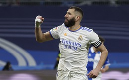 Benzema tỏa sáng giúp Real Madrid thẳng tiến đến ngôi vô địch