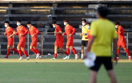 U23 Việt Nam ra sân tập chỉ với 10 cầu thủ