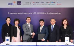 VIB huy động 260 triệu USD khoản vay hợp vốn quốc tế