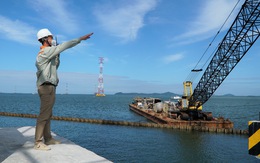 Đẩy nhanh tiến độ công trình đường dây 220kV vượt biển Kiên Bình - Phú Quốc