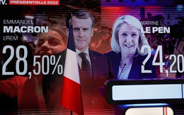 Ông Macron và bà Le Pen dẫn đầu vòng 1 bầu cử tổng thống Pháp